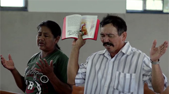 Culto evangélico na reserva Kadiwéu